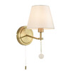 Миниатюра фото бра с выключателем на корпусе lumion sut 8410/1w латунь | 220svet.ru